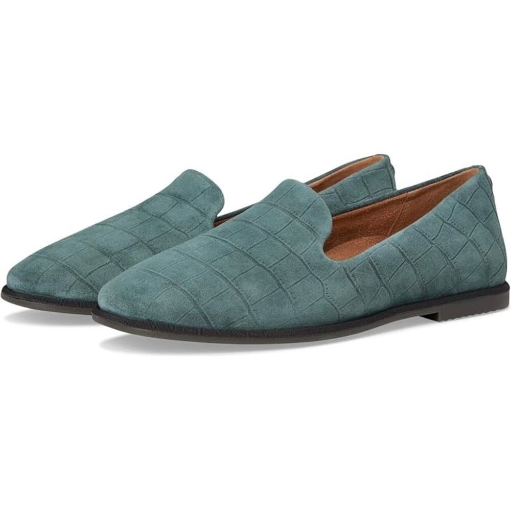 Vionic Willa 2.0 Sage Green Suede Slip-On Loafer Flats Size 7, Preppy Casual New